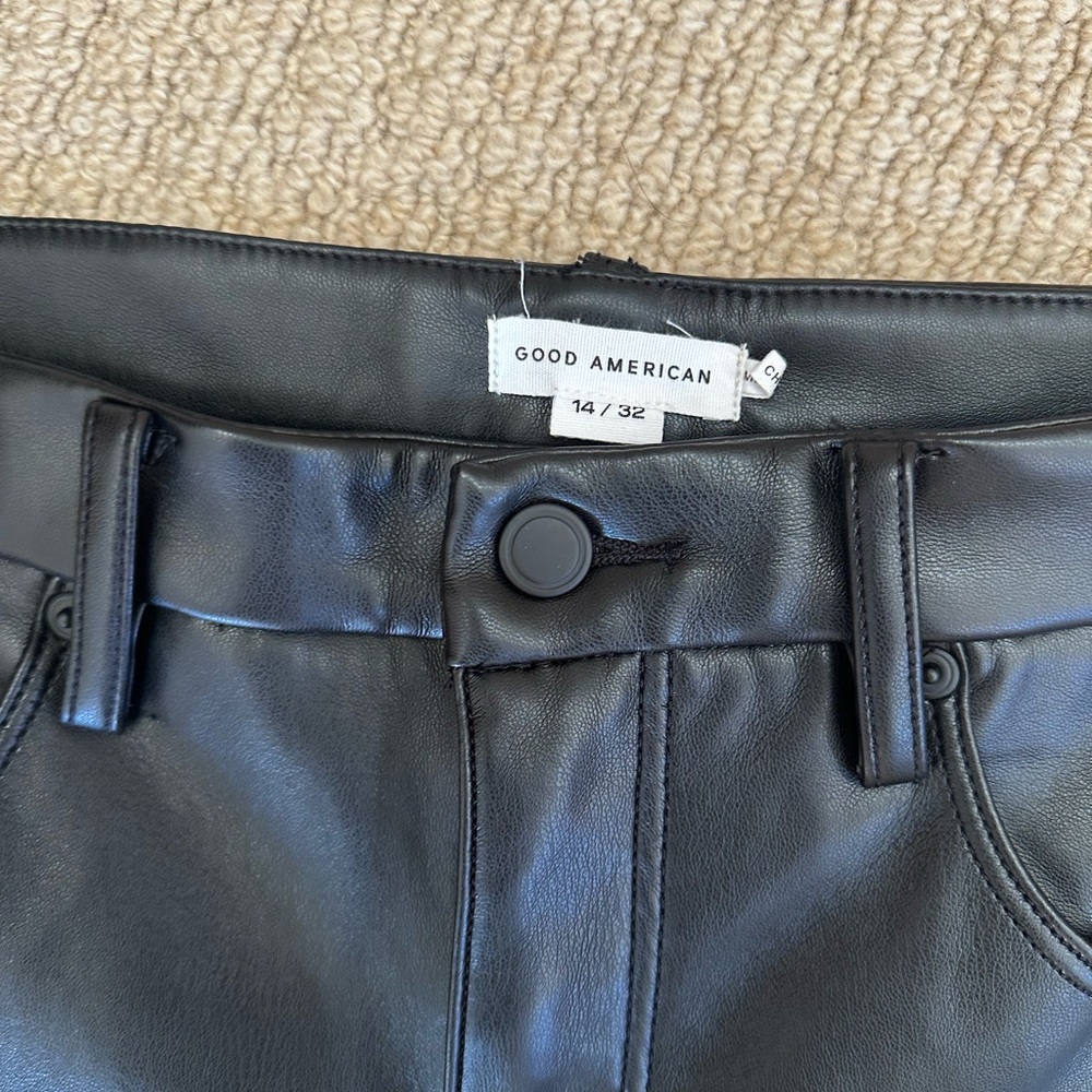 Good American Better Than Leather Good Icon Pants - Picture 6 of 8
